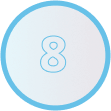eight in circle