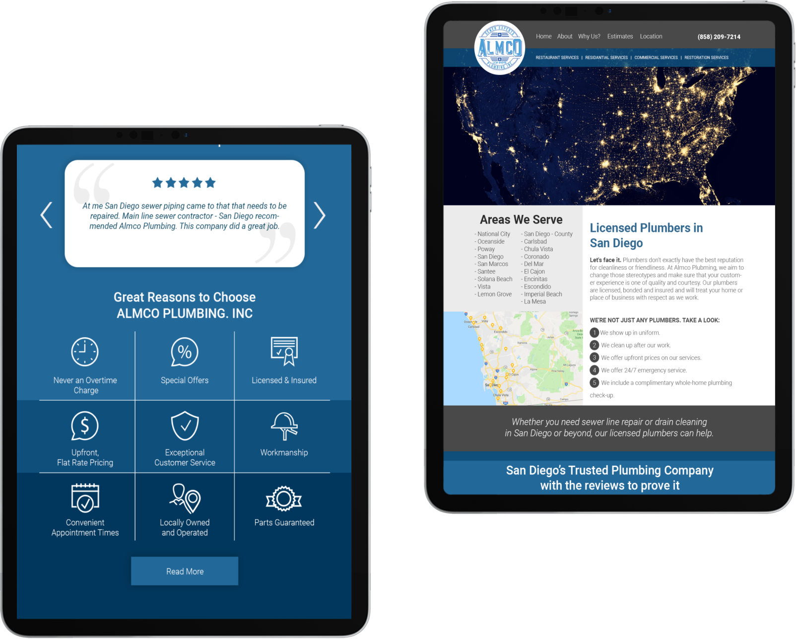 Landing Page for Plumbers