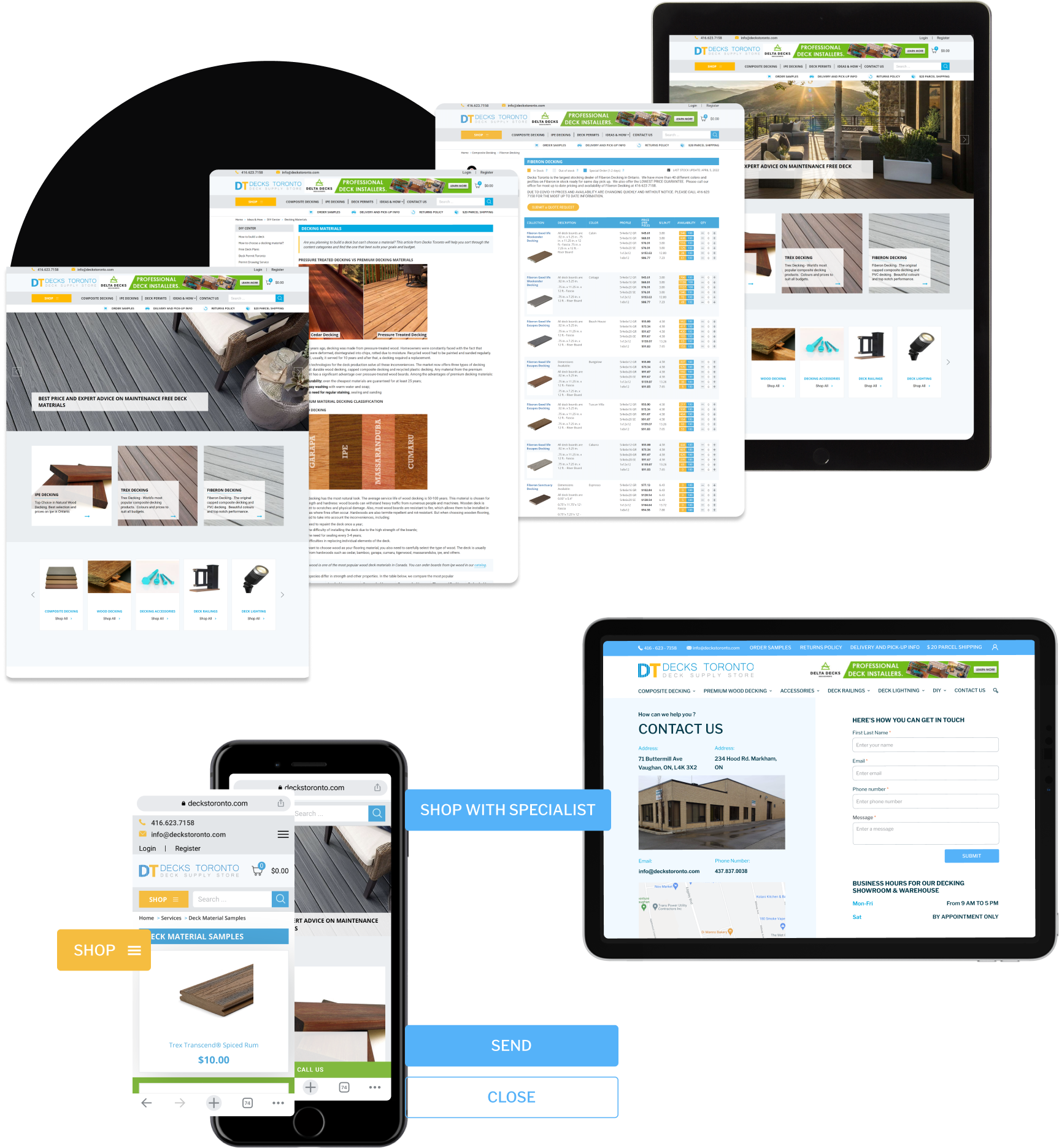 Web Development for Decks Company