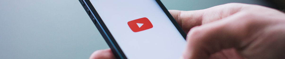 youtube application open on phone