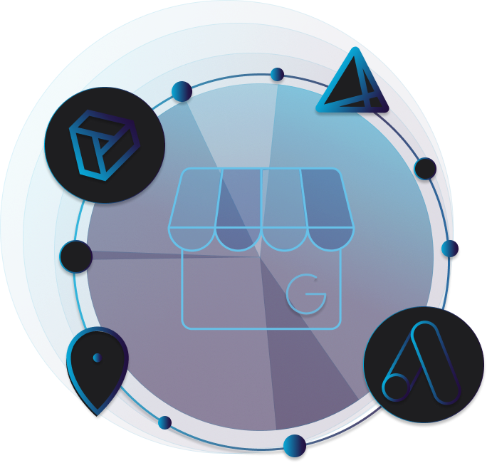 Google My Business icon in circle